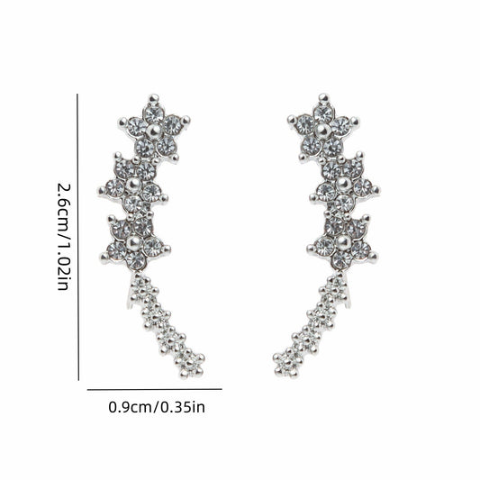 Halo Luxe Zircon Studs