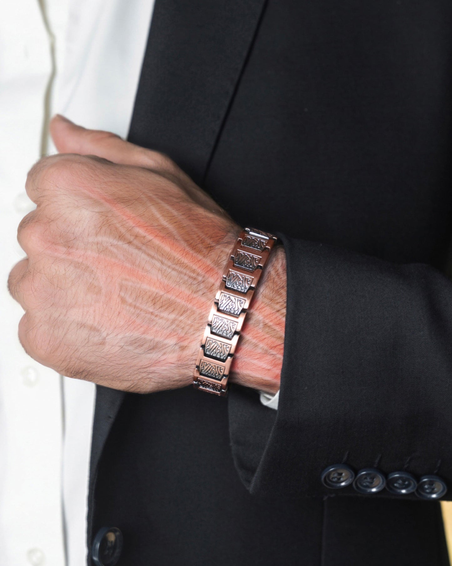 EllipseMAX Magnetic Copper Bracelet for Men (Viking)