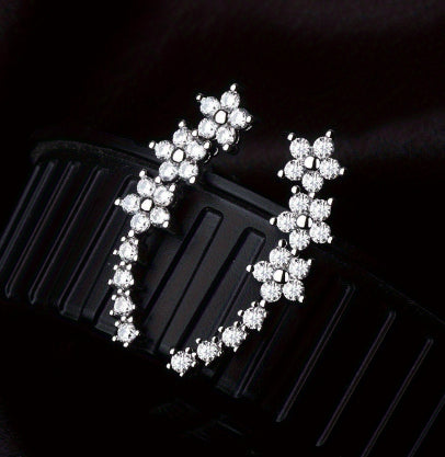 Halo Luxe Zircon Studs