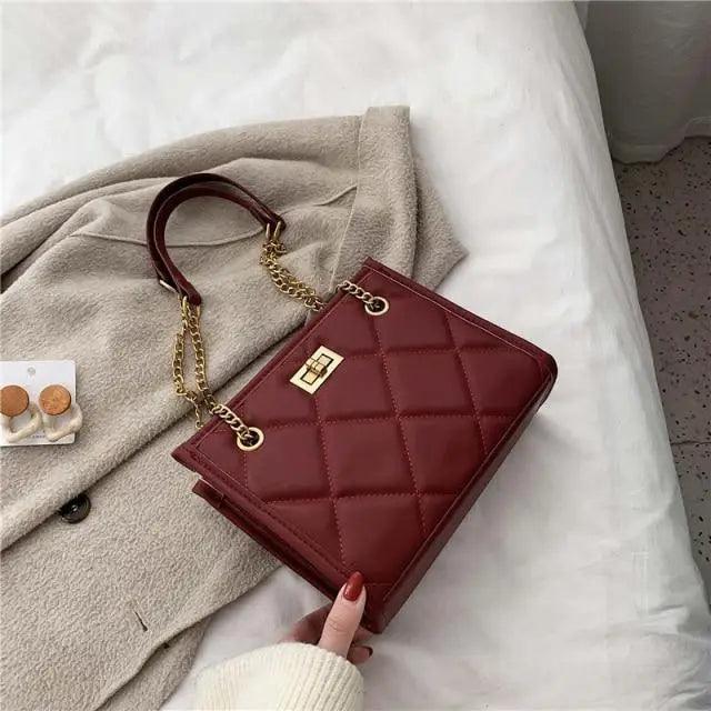 Quilted Chain Strap Shoulder Bag