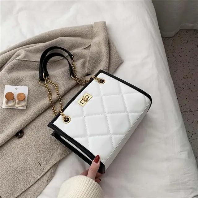 Quilted Chain Strap Shoulder Bag