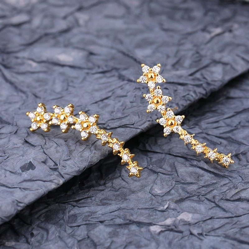 Halo Luxe Zircon Studs