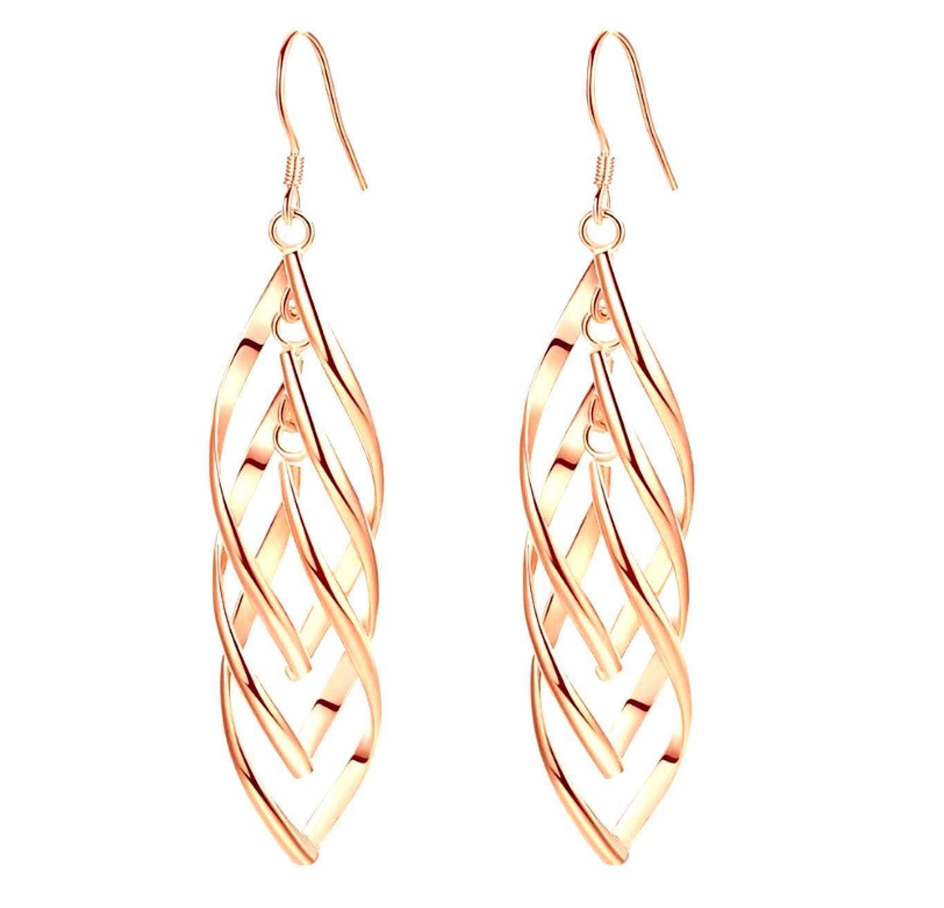 Infinity Twist 3 Hoop Earrings
