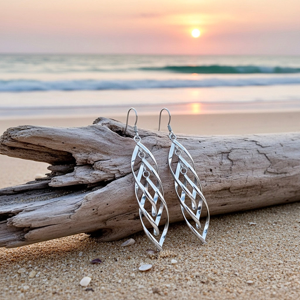 Infinity Twist 3 Hoop Earrings