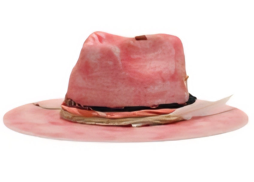 Paris Fedora Hat – Vintage Wool Felt with Feather Accent
