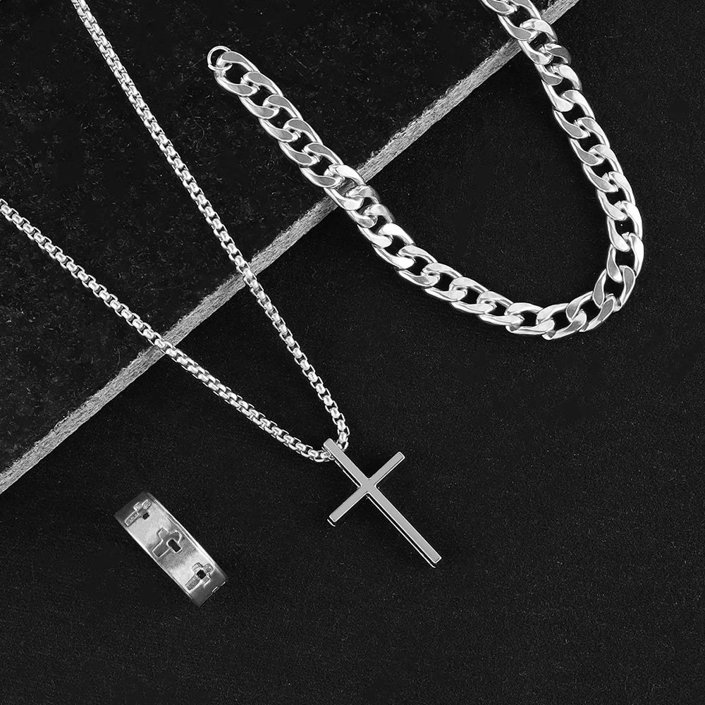 3pcs Men's Stainless Steel Set