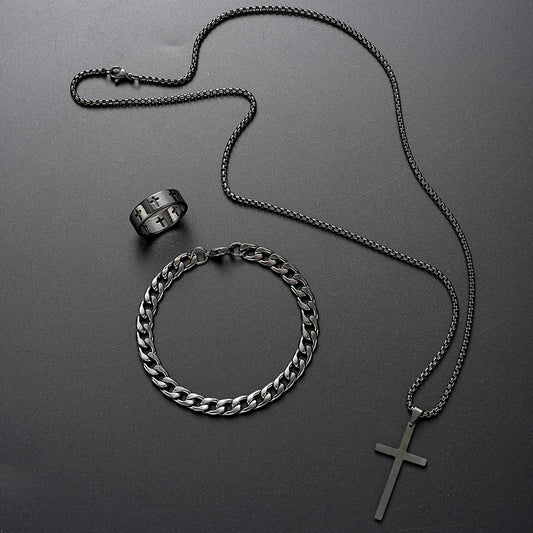 3pcs Men's Stainless Steel Set