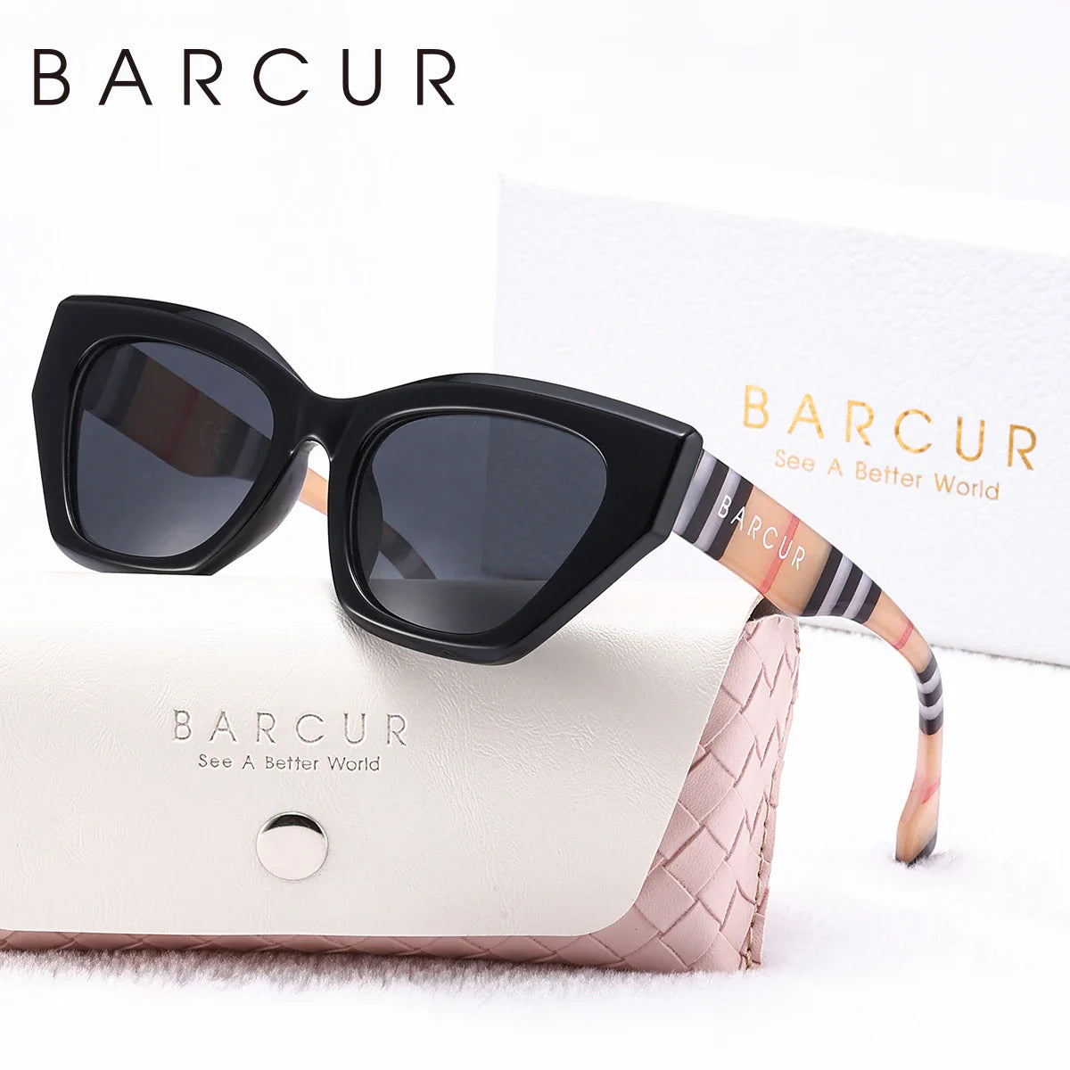 BARCUR Stylish Irregular Fashionable Unique Polarized Women’s Sunglasses