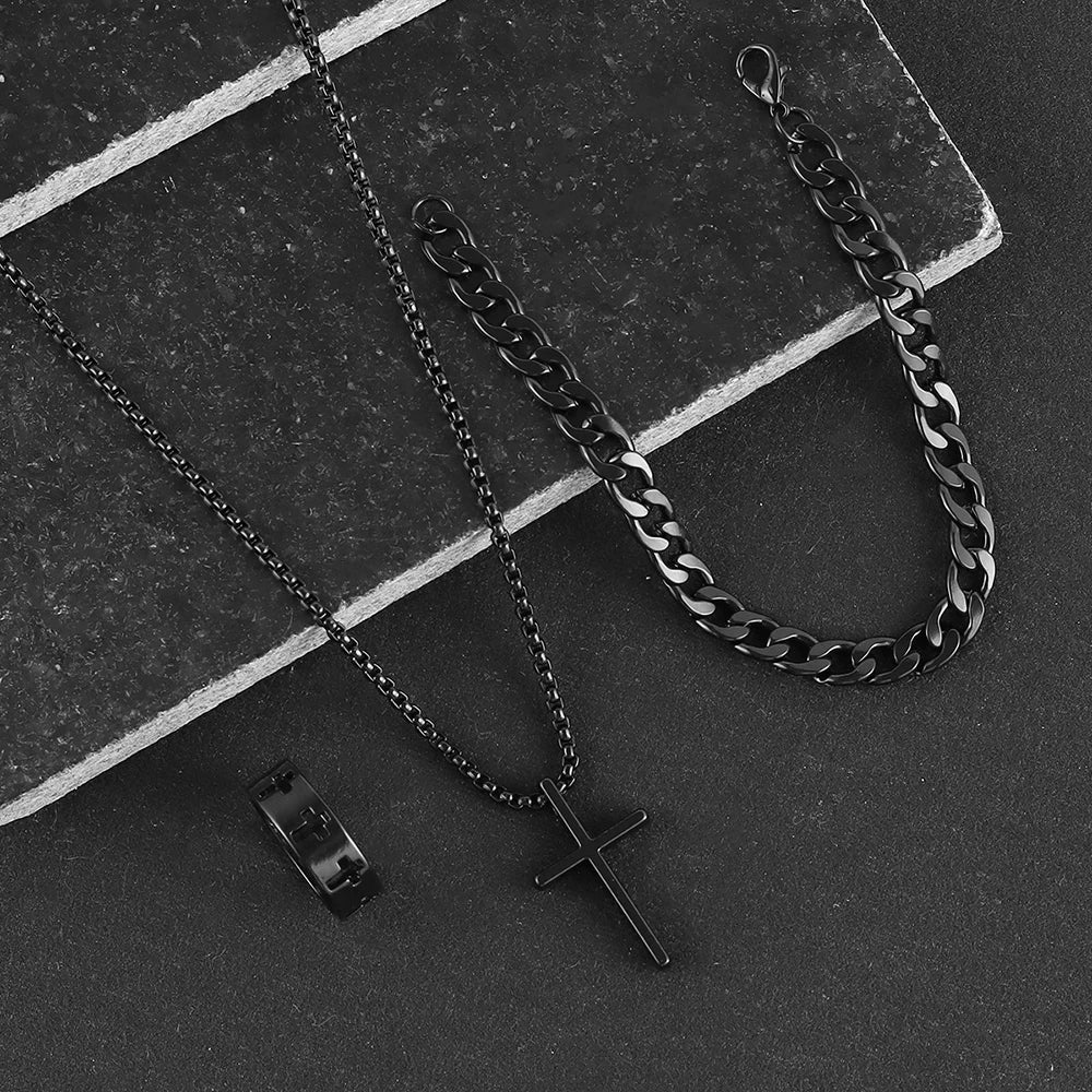 3pcs Men's Stainless Steel Set