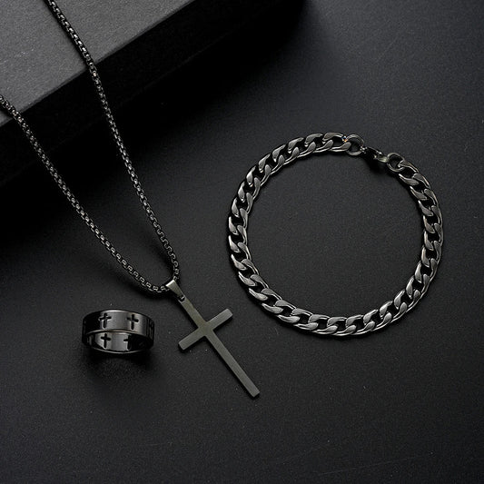 3pcs Men's Stainless Steel Set