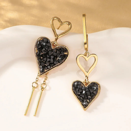 Sweetheart Spark Peach Drop Earrings
