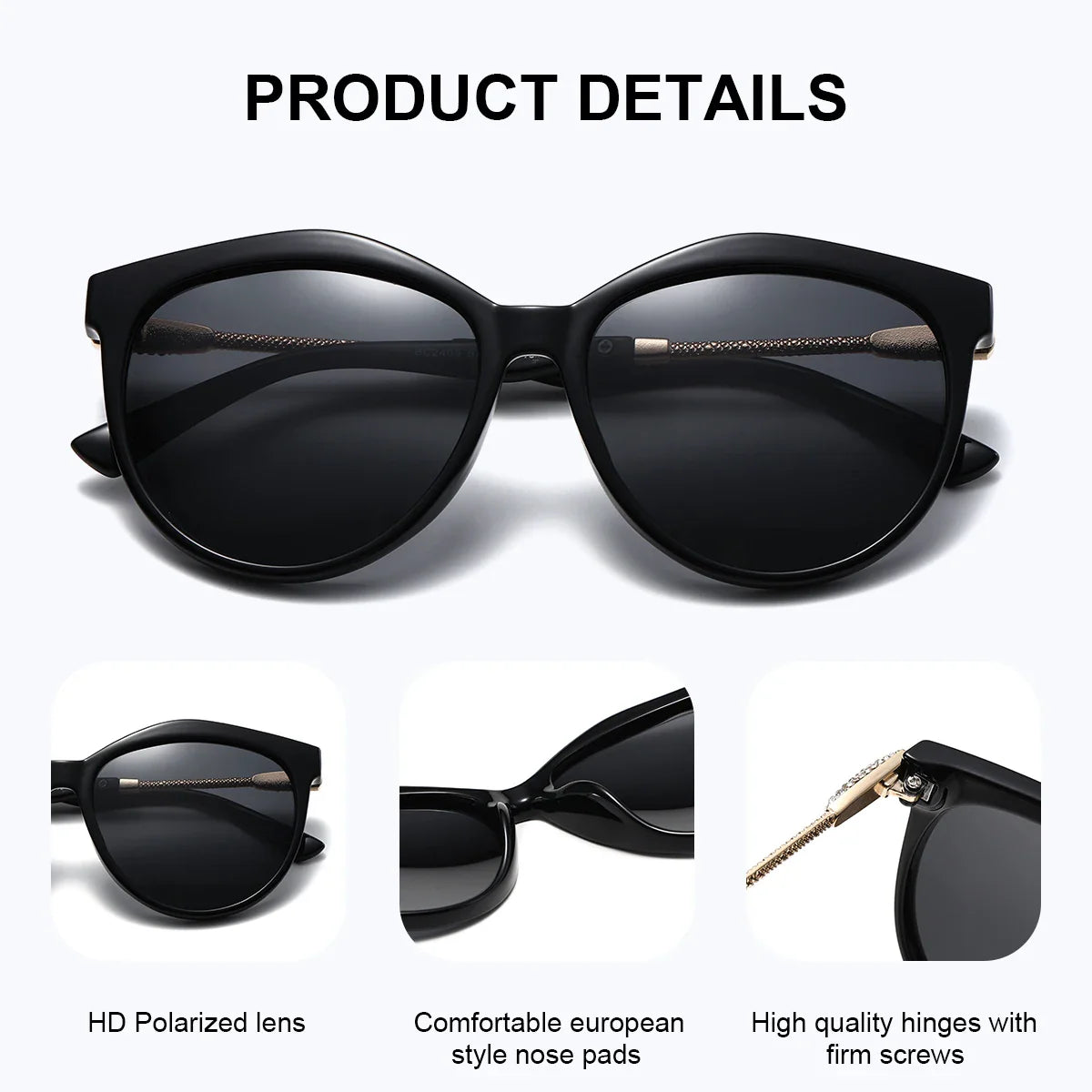 Polarized Cat Eye Sunglasses