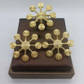 African Gold Plated Earring and Ring Set