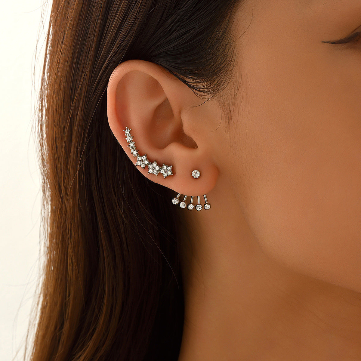 Halo Luxe Zircon Studs