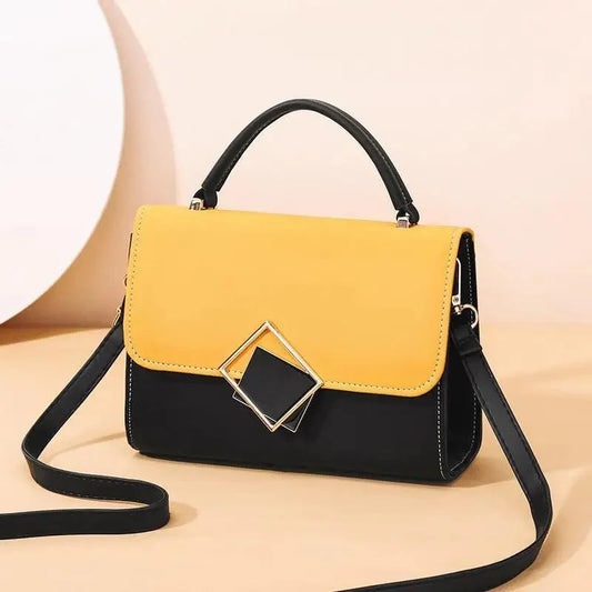 Candy Color Design PU Leather Crossbody Bag