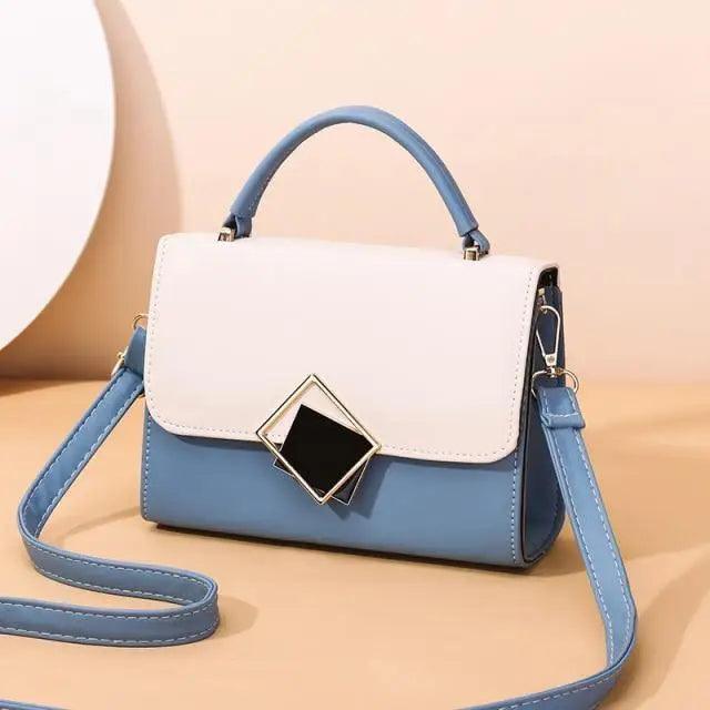 Candy Color Design PU Leather Crossbody Bag