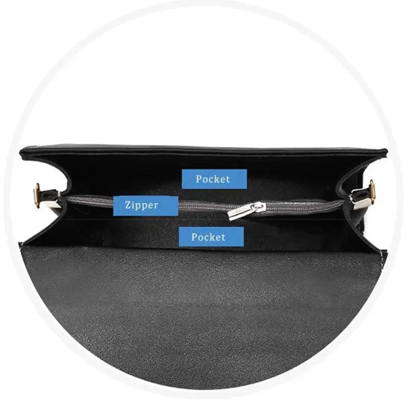 Candy Color Design PU Leather Crossbody Bag