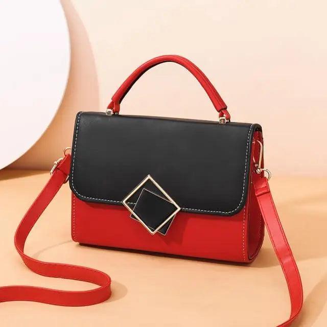 Candy Color Design PU Leather Crossbody Bag