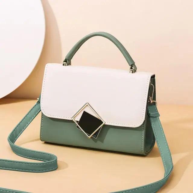 Candy Color Design PU Leather Crossbody Bag