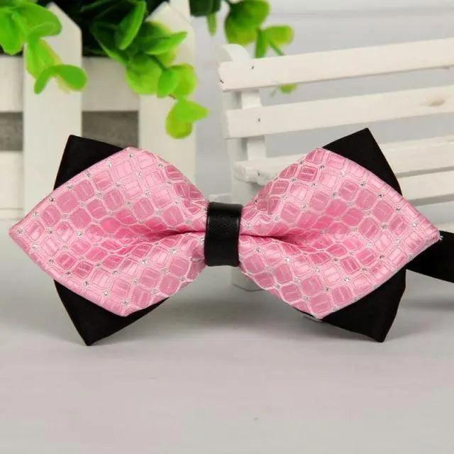 Double Layer Pointed Classic Bow Tie