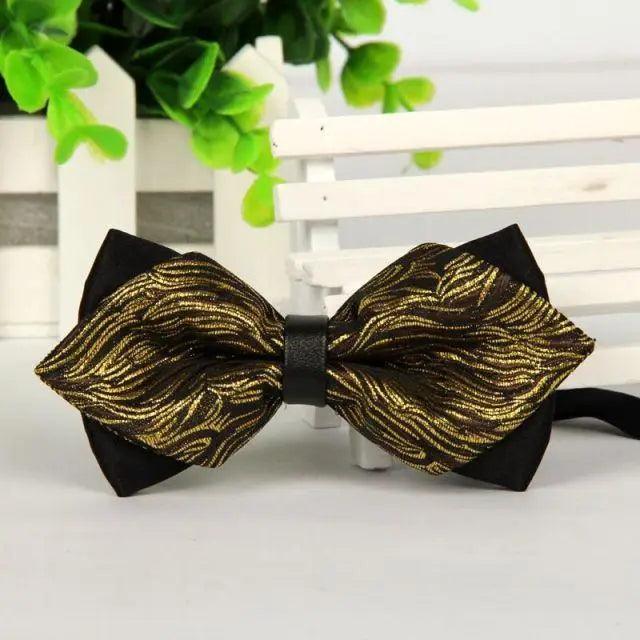 Double Layer Pointed Classic Bow Tie