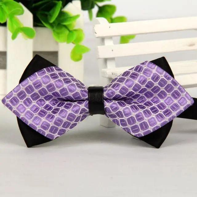 Double Layer Pointed Classic Bow Tie