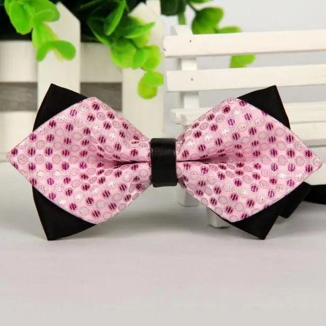Double Layer Pointed Classic Bow Tie
