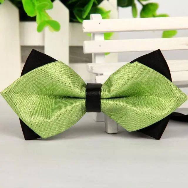 Double Layer Pointed Classic Bow Tie