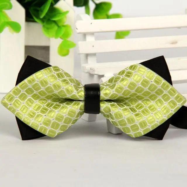 Double Layer Pointed Classic Bow Tie