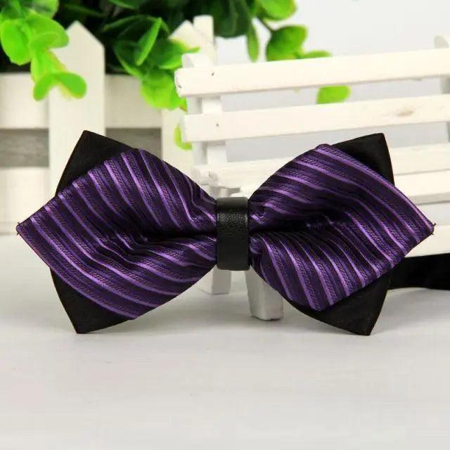 Double Layer Pointed Classic Bow Tie