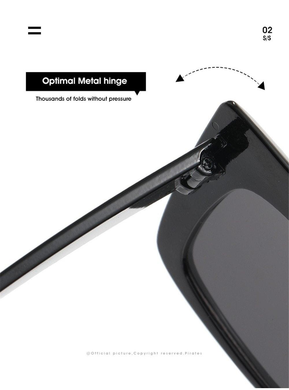 Oversized Retro Cat Eye Sunglasses
