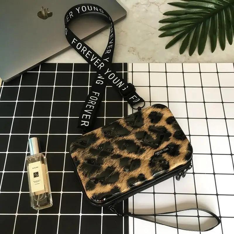 Quilted-Look Flap Crossbody Clutch