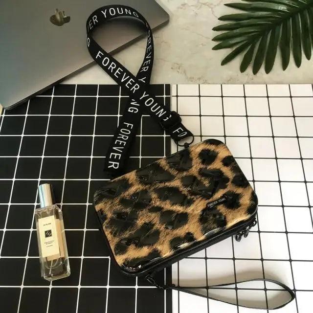 Quilted-Look Flap Crossbody Clutch