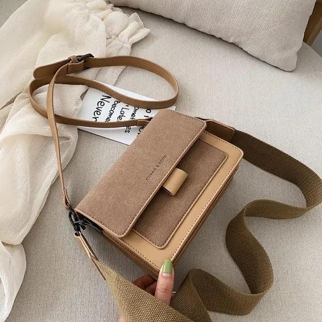 Compact Flap Crossbody Shoulder Bag