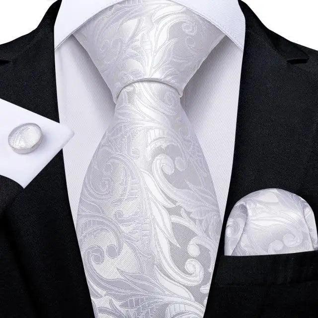 Blue Silk Necktie & Pocket Square Set
