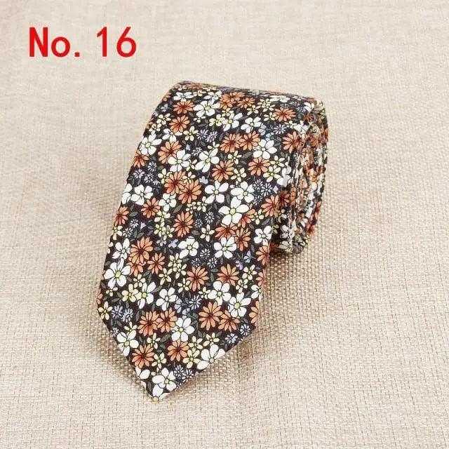 Luxury Flower Handmade Cotton Tie