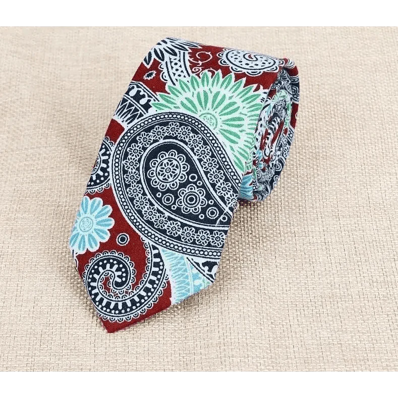 Luxury Flower Handmade Cotton Tie