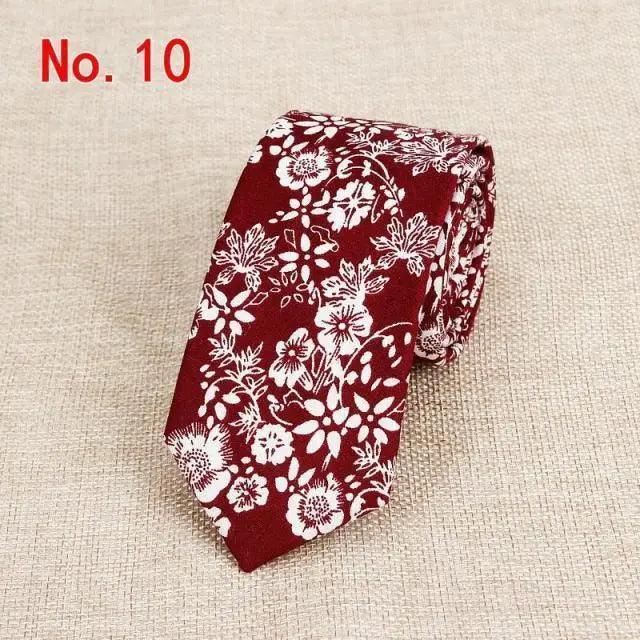 Luxury Flower Handmade Cotton Tie