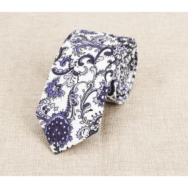 Luxury Flower Handmade Cotton Tie