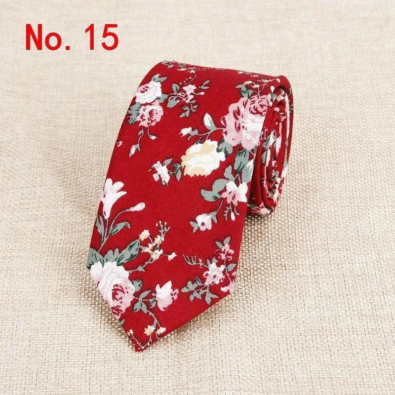 Luxury Flower Handmade Cotton Tie