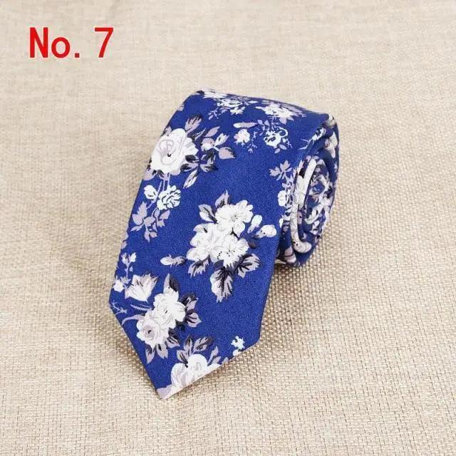 Luxury Flower Handmade Cotton Tie