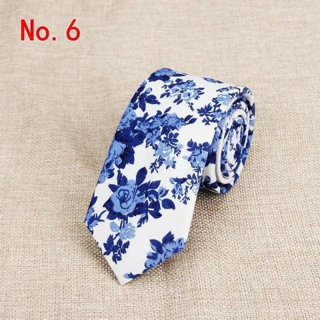 Luxury Flower Handmade Cotton Tie