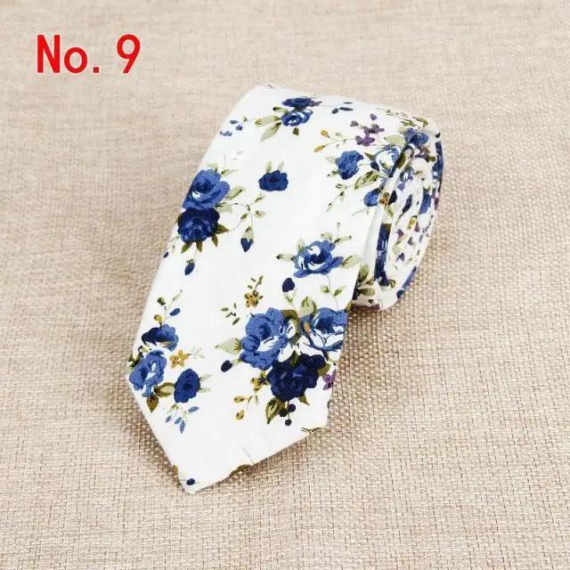 Luxury Flower Handmade Cotton Tie