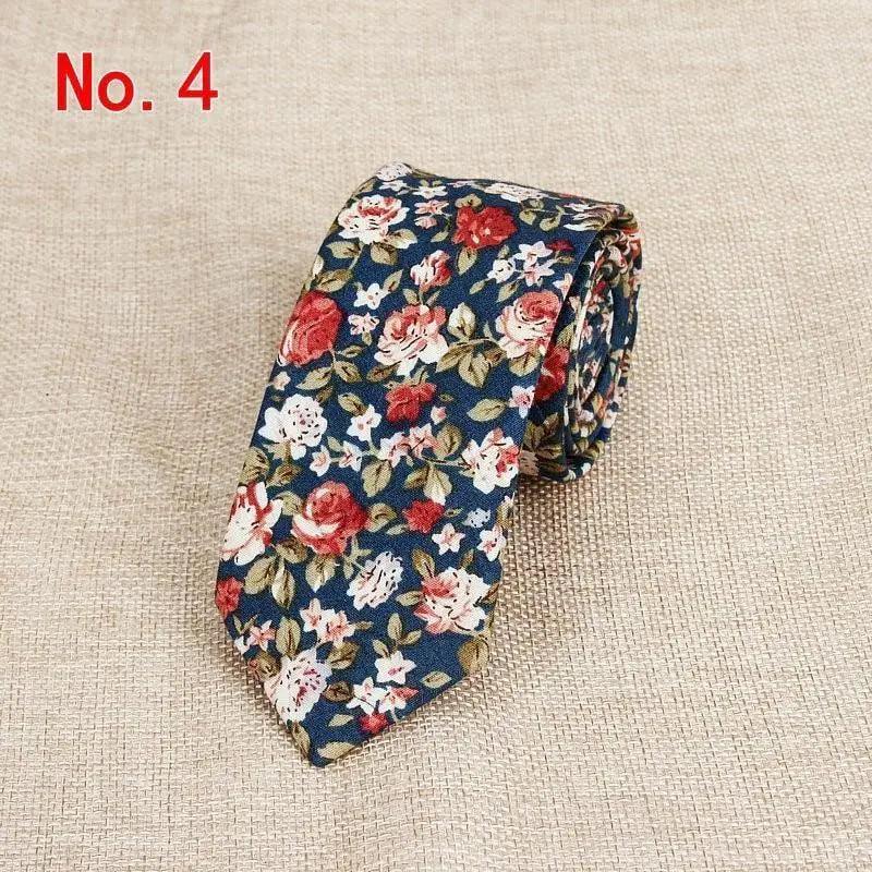 Luxury Flower Handmade Cotton Tie