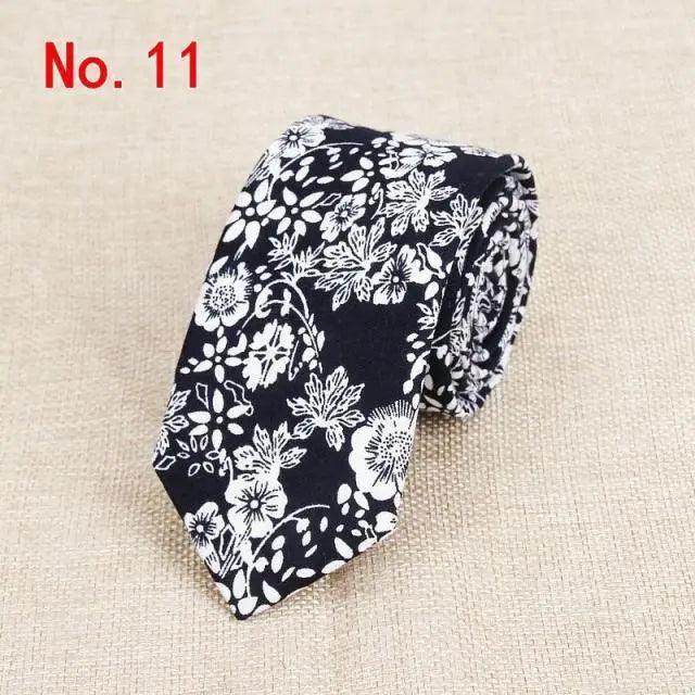 Luxury Flower Handmade Cotton Tie