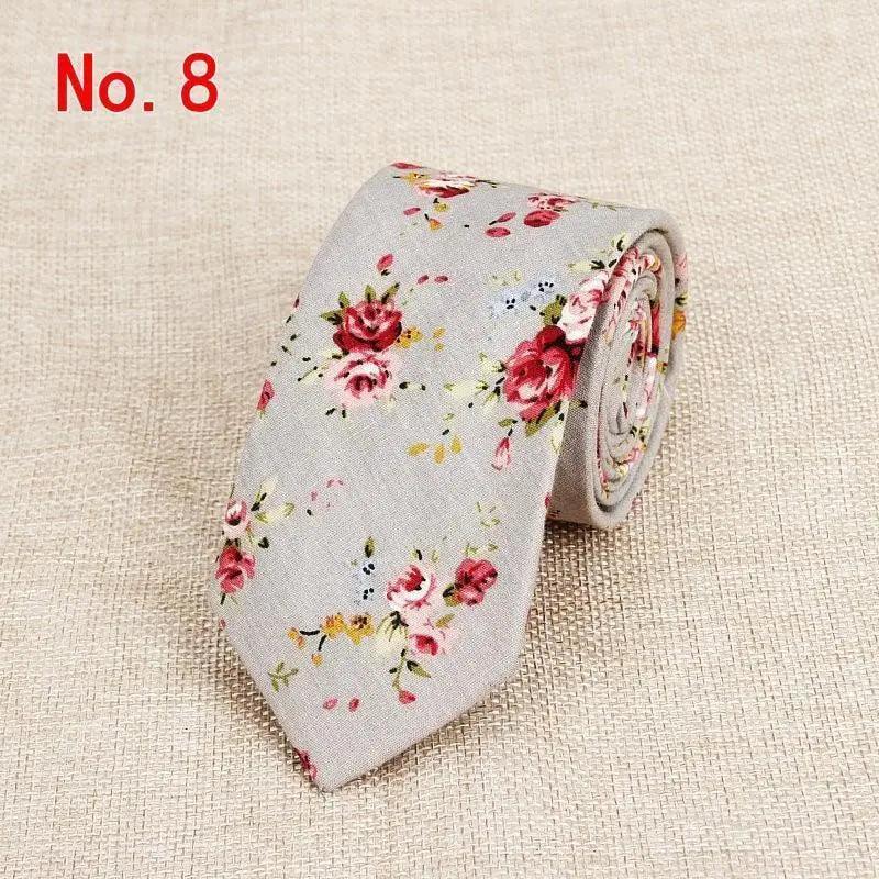 Luxury Flower Handmade Cotton Tie