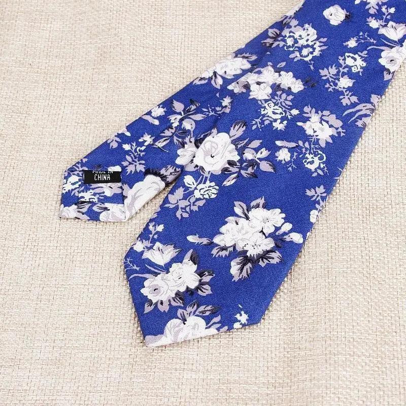 Luxury Flower Handmade Cotton Tie