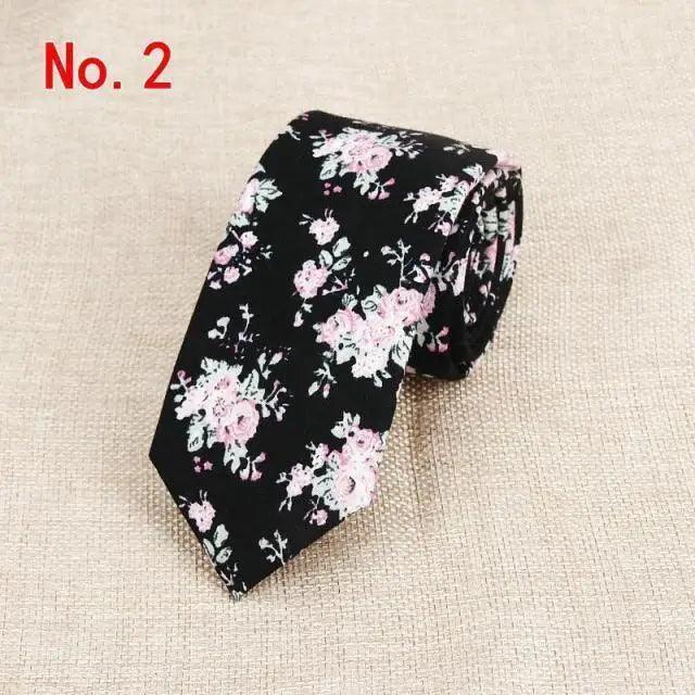 Luxury Flower Handmade Cotton Tie