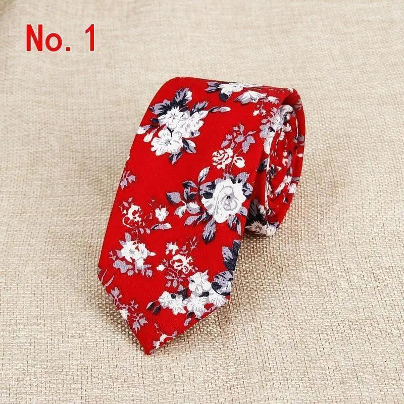 Luxury Flower Handmade Cotton Tie