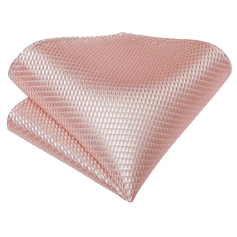 Luxury Pink Solid Men Bow Tie Silk